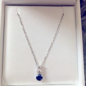 Swarovski 2 stone necklace in box